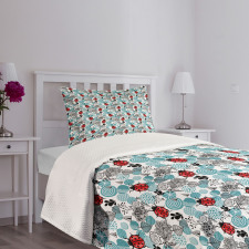 Romantic Roses Flowers Bedspread Set