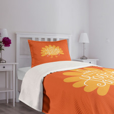 Poultry Silhouette Fall Bedspread Set