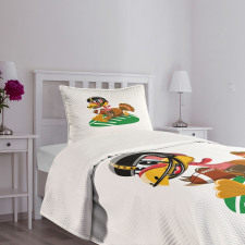 American Football Bird Bedspread Set