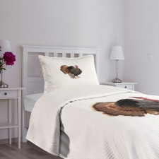 Farm Animal Portrait Bedspread Set