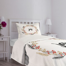 Wreaths Vintage Design Bedspread Set