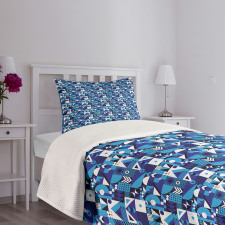 Contemporary Abstract Bedspread Set