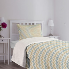 Herringbone Line Pattern Bedspread Set