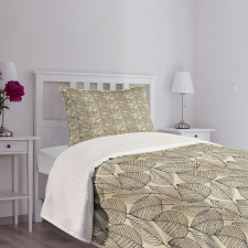 Autumn Leaves Pattern Bedspread Set