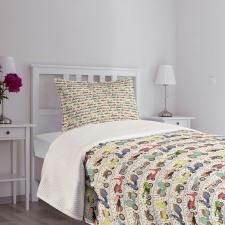 Old and Modern Set Bedspread Set