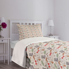 40s High Wheels Bedspread Set