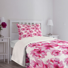 Abstract Peonies Bedspread Set