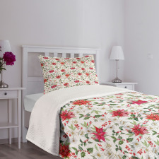 Poinsettia Rowan Bedspread Set