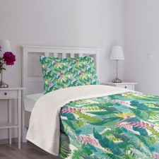 Exotic Jungle Hawaii Bedspread Set