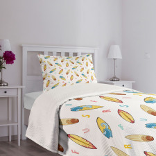 Colorful Letters Bedspread Set