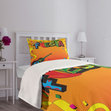 Latino Themed Party Bedspread Set