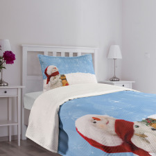 Winter Christmas Time Bedspread Set