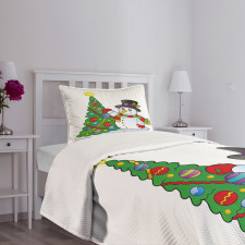 Xmas Tree Winter Bedspread Set