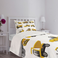 Big Vehicles Art Bedspread Set