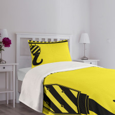 Hook Striped Frame Bedspread Set