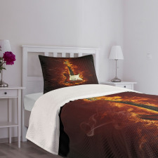 Instrument in Flames Bedspread Set