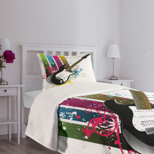 Bass Floral Colorful Bedspread Set