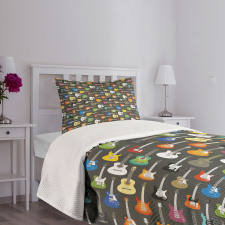 Music Themed Strings Bedspread Set