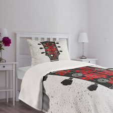 Blues Pop Hard Rock Bedspread Set