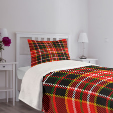 Scottish Tartan Style Bedspread Set