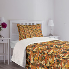 Panoramic Illustration Bedspread Set