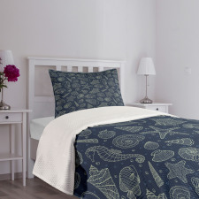 Marine Inhabitants Bedspread Set