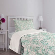 Creeper Leaves Berries Bedspread Set