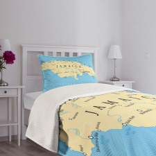 Caribbean Sea Tropic Bedspread Set