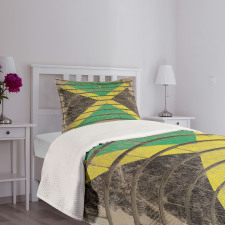 Flag on the Wall Chalk Bedspread Set