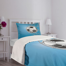 Goal Ball in the Net Bedspread Set