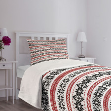 Ornate Seasonal Motifs Bedspread Set