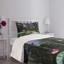 Enchanted Forest Castle Bedspread Set