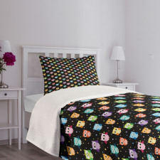 Funny Confused Serious Bedspread Set