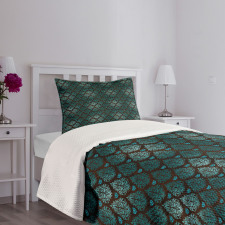 Grungy Swirls Bedspread Set