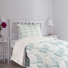 Grunge Feathers Bedspread Set