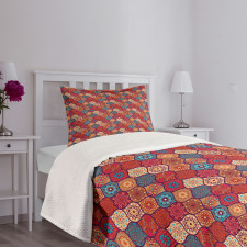 Oriental Wavy Natural Bedspread Set