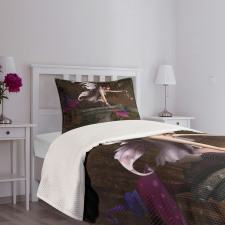 Mythical Creature Forest Bedspread Set