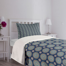 Chinese Flora Flowers Bedspread Set