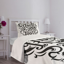 Vintage Rock 'n' Roll Bedspread Set