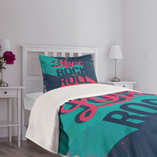 I Love Rock 'n' Roll Bedspread Set