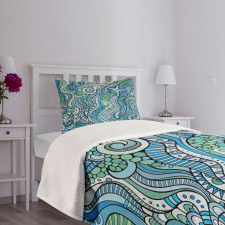 Underwater Wildlife Ethnic Bedspread Set