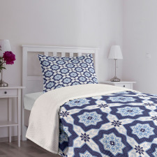 Portuguese Azulejo Pattern Bedspread Set