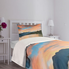 Sunset at Lake Tahoe USA Bedspread Set