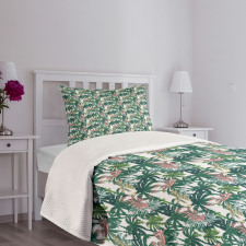 Dreamy Jungle Foliage Bedspread Set