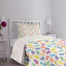 Dots and Lines Math Bedspread Set