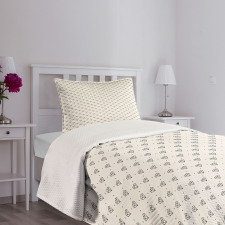 Polka Dots Crystals Bedspread Set