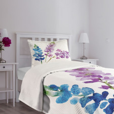 Watercolor Bouquet Art Bedspread Set