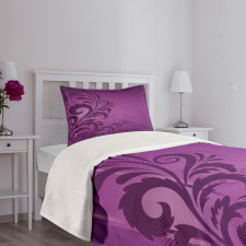 Retro Abstract Floral Bedspread Set