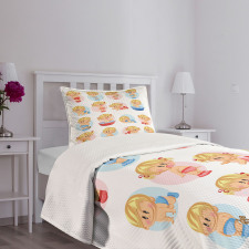 Infants Funny Sleep Bedspread Set