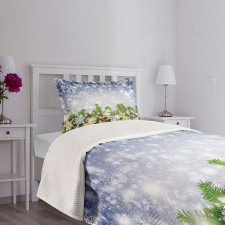 Bokeh Snowflakes Bedspread Set